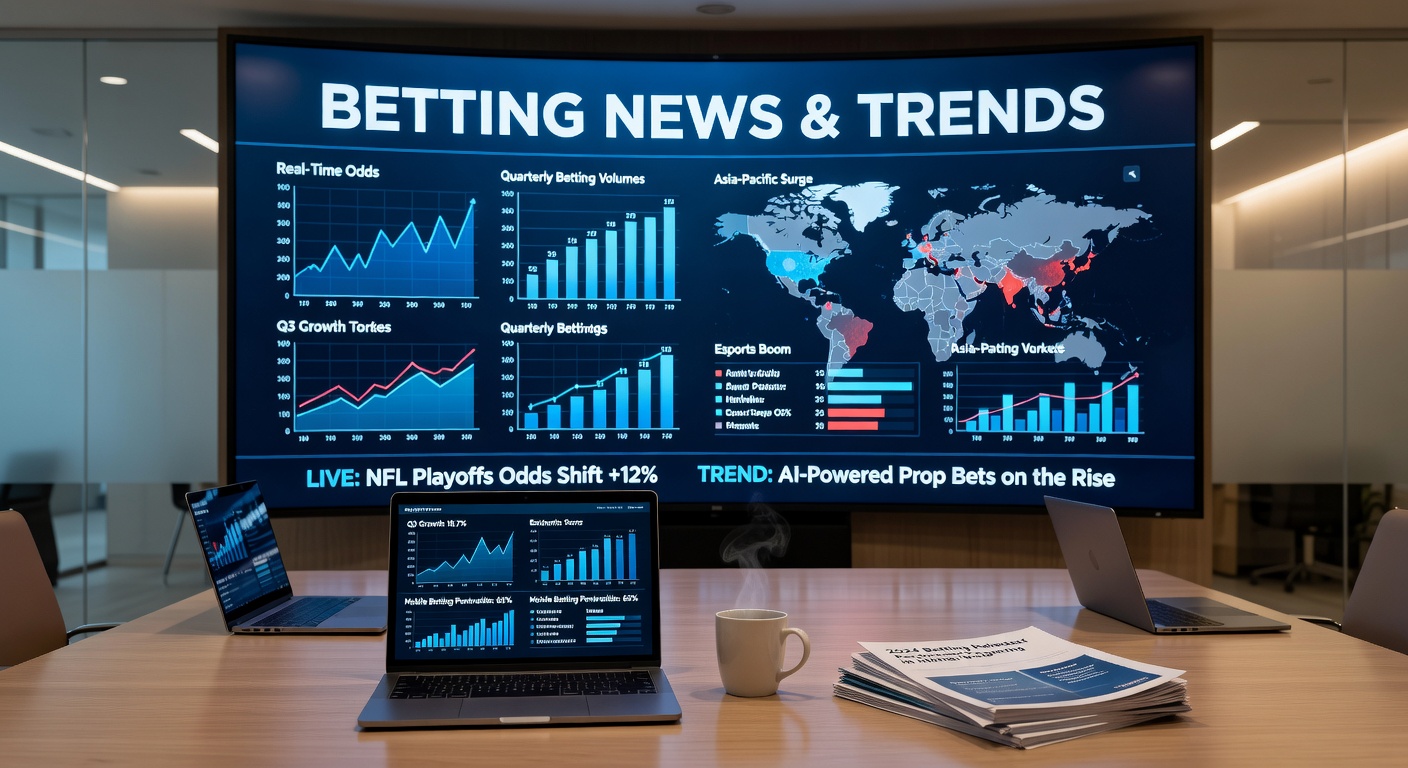 Graph showing US online sports betting handle trends for Q1 2026 with a slight downward trajectory