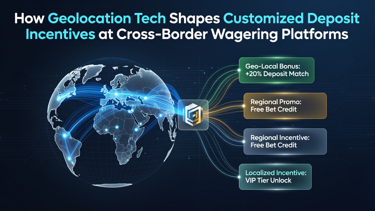 Geolocation mapping interface displaying regional deposit incentives on a cross-border wagering dashboard