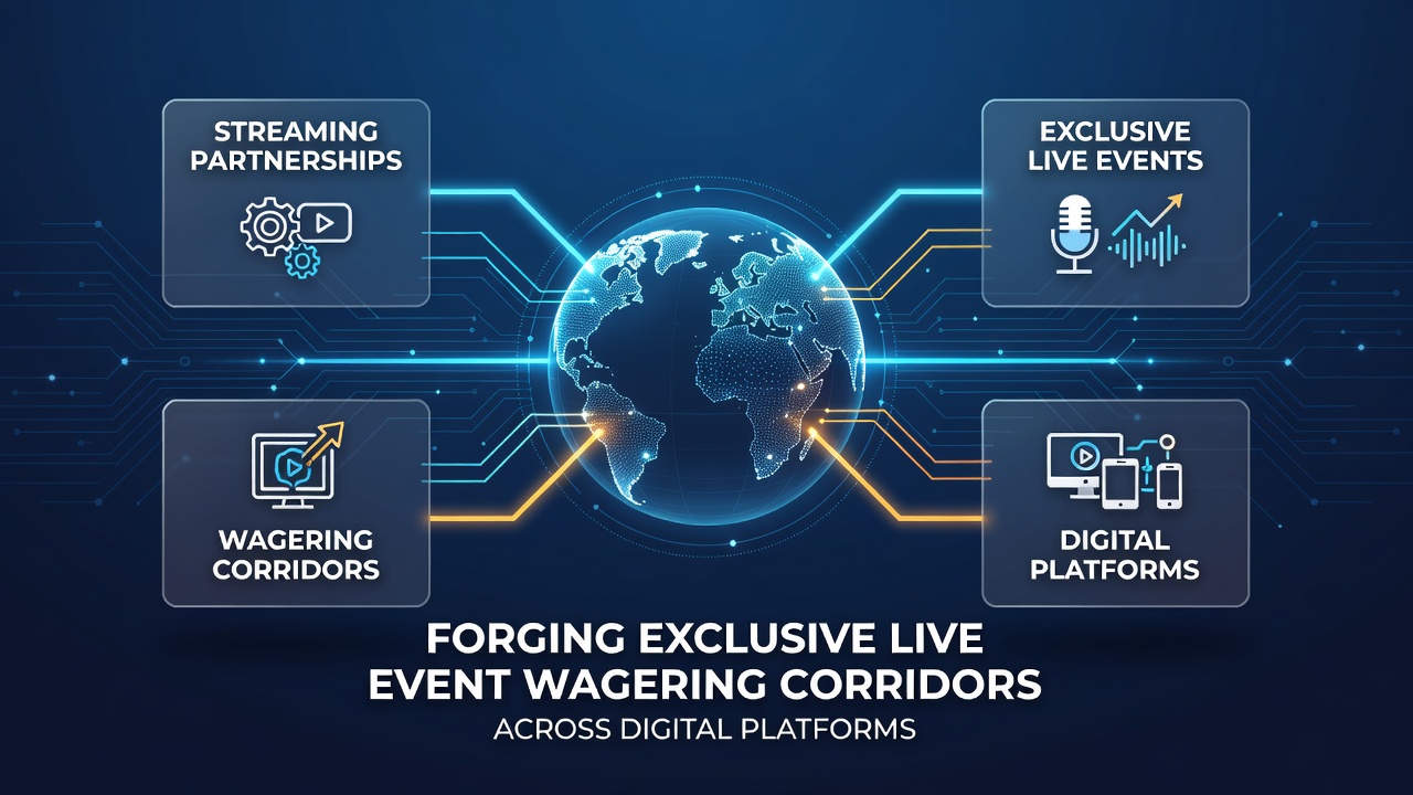 Digital interface showing integrated streaming and live betting options on a mobile device during a sports event