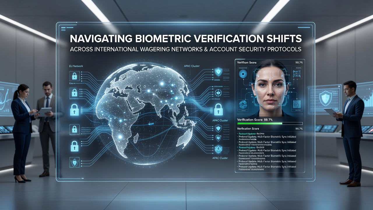 Biometric verification interface on a mobile wagering app showing facial recognition scan