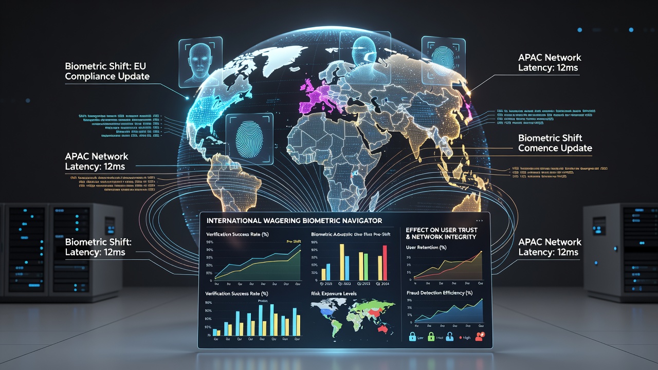 Secure server infrastructure supporting biometric data processing for international betting platforms