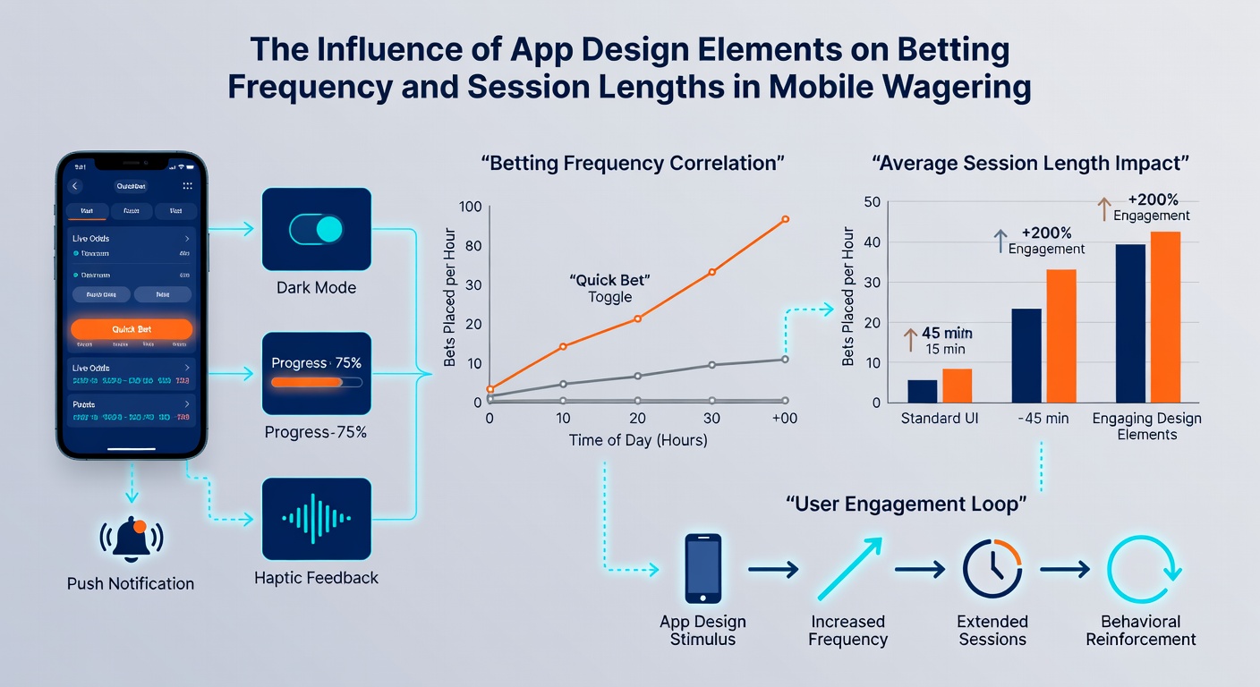 User session analytics dashboard displaying betting patterns and engagement metrics
