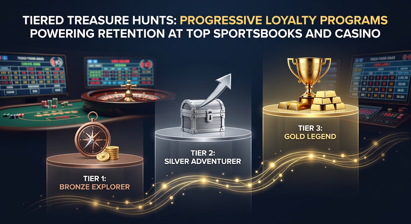 Screenshot of a mobile app displaying a loyalty tier dashboard with gold-level rewards, progress bar toward platinum, and bonus offers